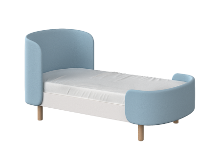 Кровать KIDI Soft для детей от 2 до 4 лет (голубой)