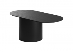Столик Type овальный, основание D 39 см (черный)