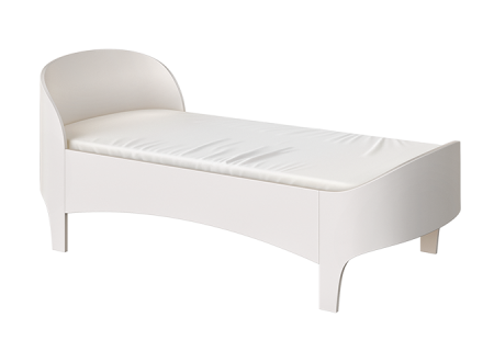 Кровать подростковая Elegance (белый)