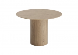 Стол обеденный Type D 110 см основание D 43 см (беленый дуб)