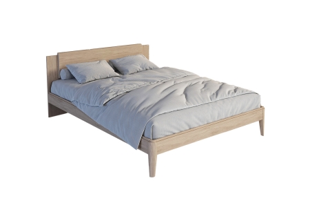 Кровать двуспальная Line 180 см (дуб натуральный)
