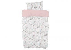 Комплект постельного белья «Единорожки с розовым»
