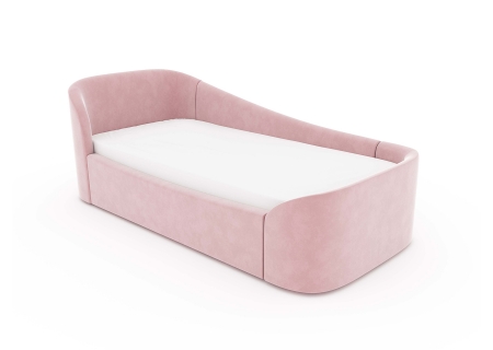 Диван-кровать KIDI Soft с низким изножьем 90*200 см антивандальная ткань(розовый)