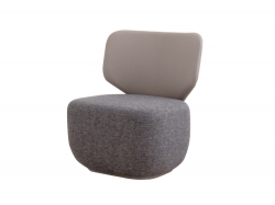 Кресло Ellipse E5.2 (серый, экокожа, рогожка)