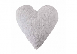 Подушка "Сердечко" 50*45 см (белый)