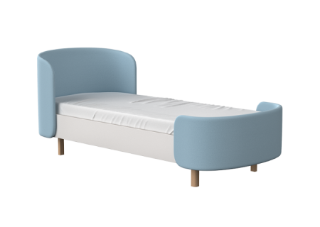 Кровать подростковая KIDI Soft размер L (голубой)