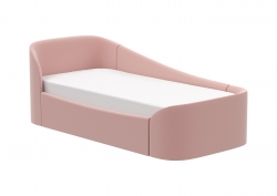 Диван-кровать KIDI Soft с низким изножьем 90*200 см R (розовый)