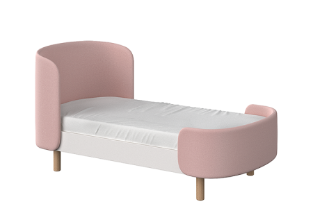 Кровать KIDI Soft для детей от 2 до 4 лет (розовый)